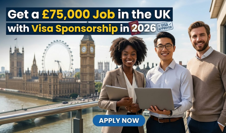 Get a £75,000 Job in the UK with Visa Sponsorship in 2026